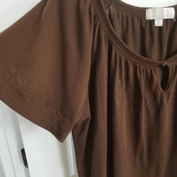 Embroidered brown 👚 - Picture 2 of 5